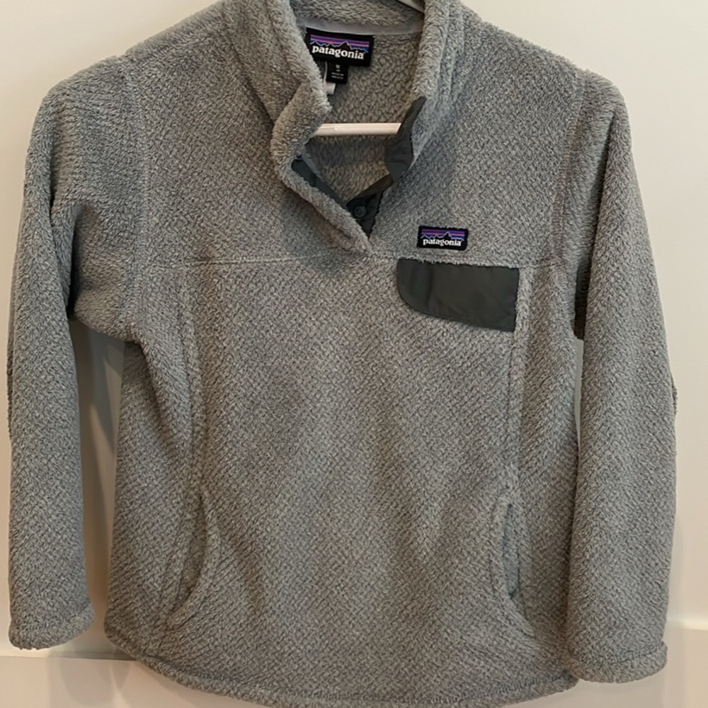 Patagonia Kids Gray Snap-T Fleece